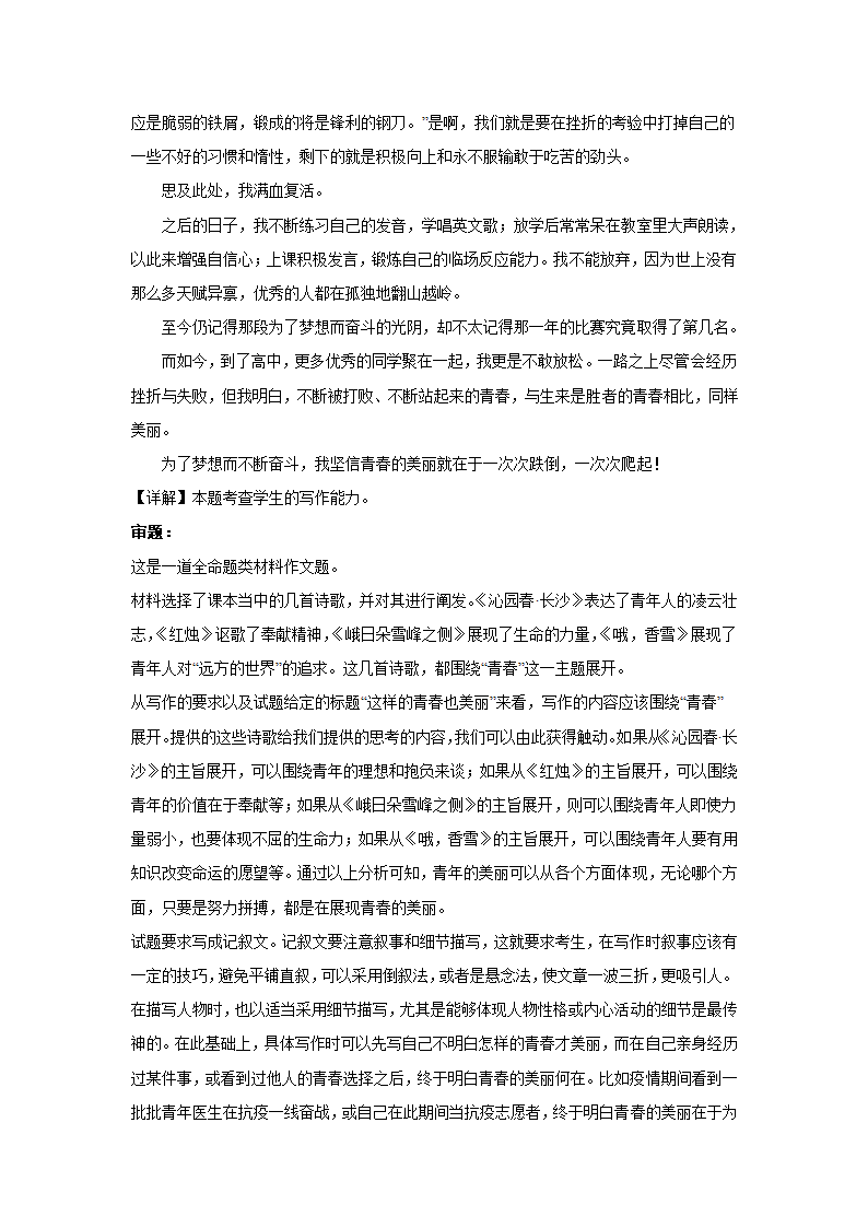 高考语文命题作文分类训练：责任担当类（含解析）.doc第12页