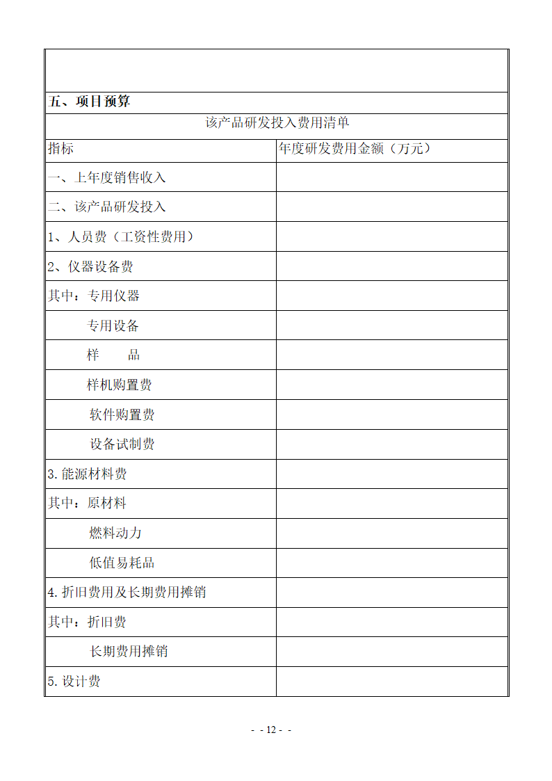 xx项目立项报告书模板.docx第12页