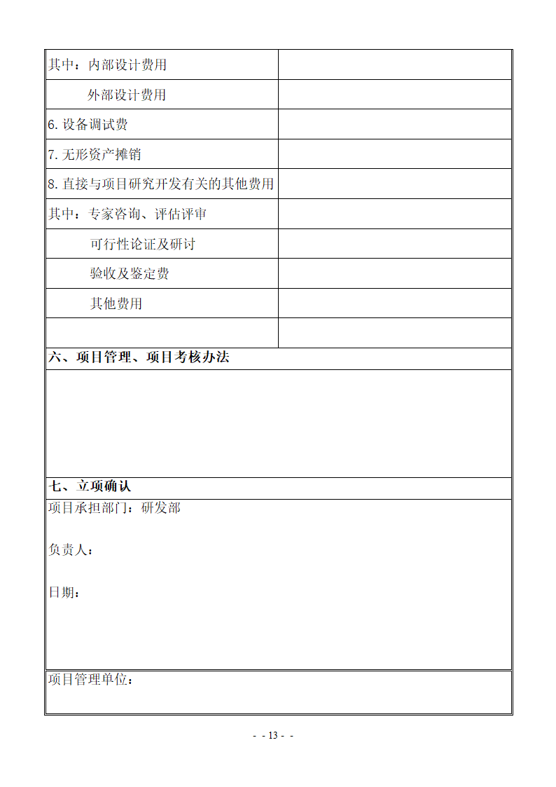 xx项目立项报告书模板.docx第13页