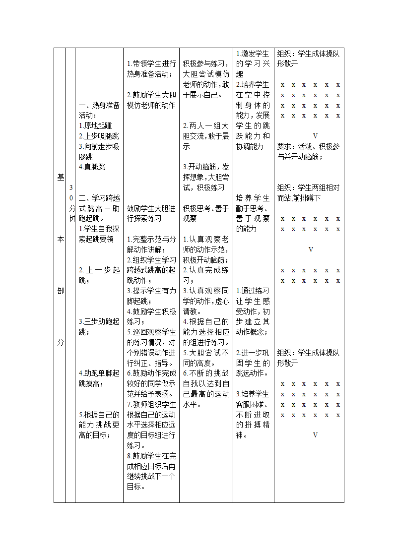 二年级体育教案-跨越式跳高  全国通用.doc第2页