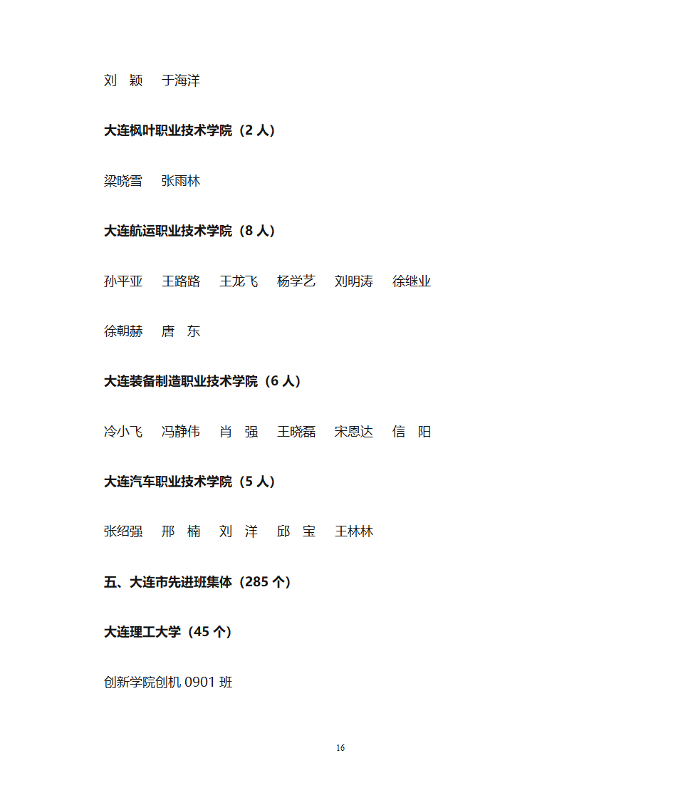 1、大学生标兵(10人) - 大连教育 大连教育门户网站第16页