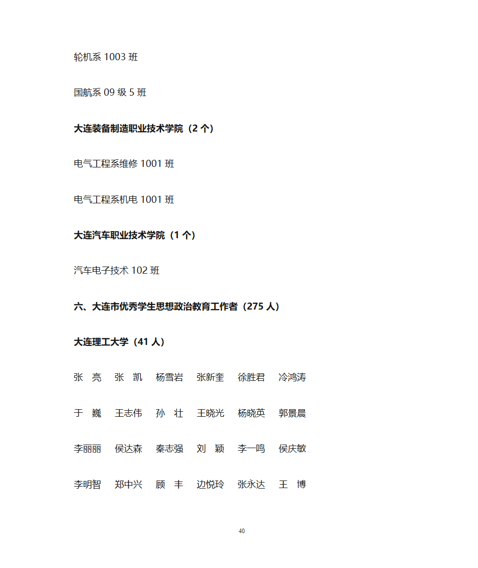 1、大学生标兵(10人) - 大连教育 大连教育门户网站第40页