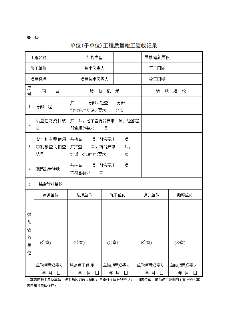 某EPC总承包项目部竣工验收管理程序含表.doc第7页