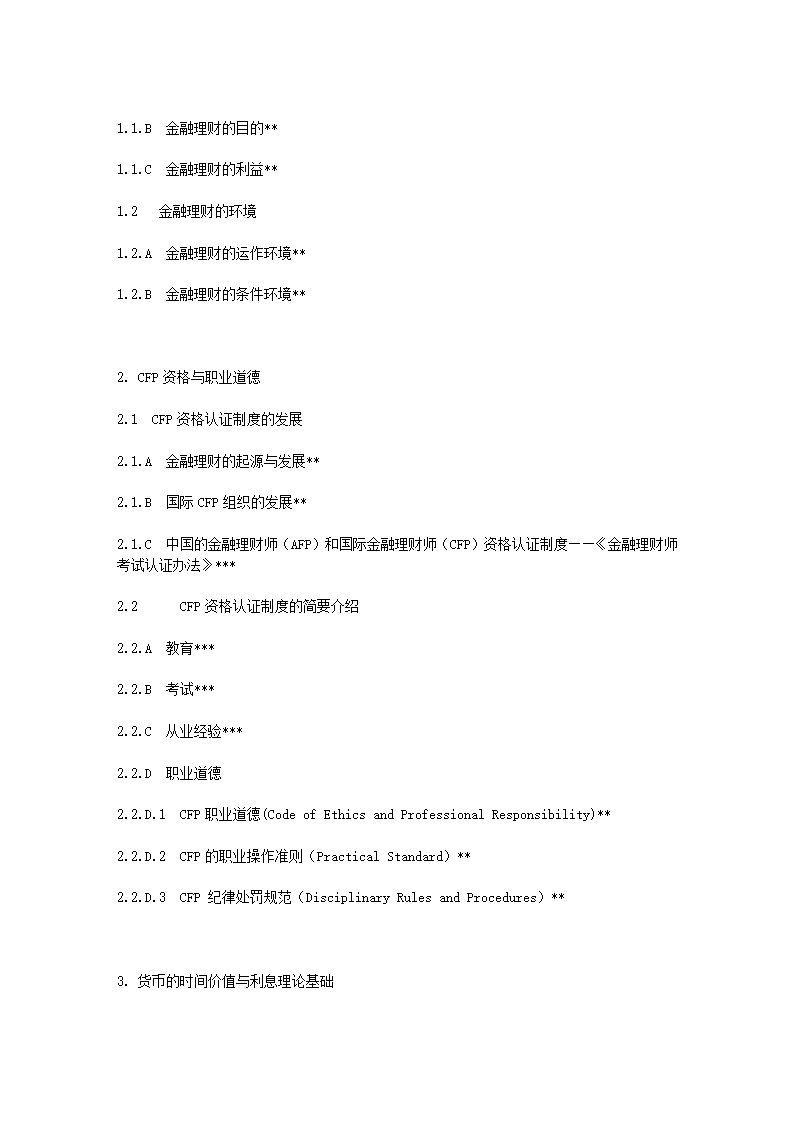 金融理财师(AFP)资格考试题型、样题、及难易程度示意第8页