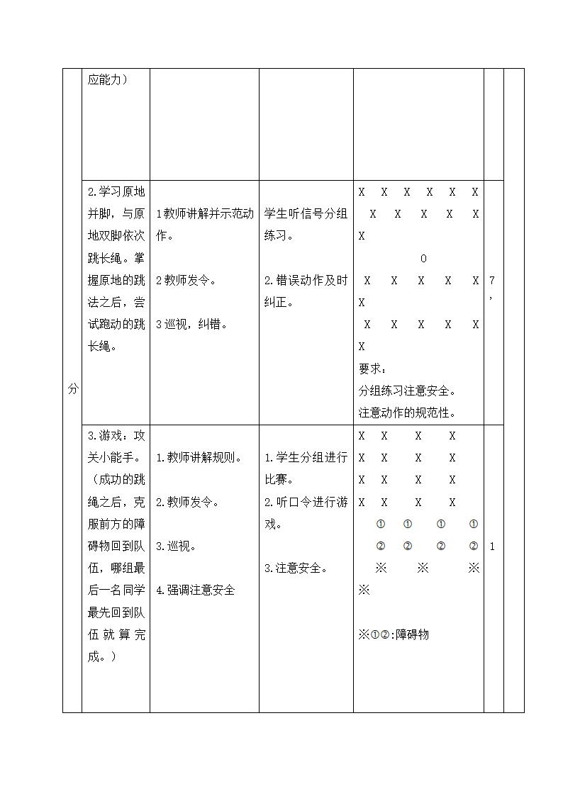 四年级体育教案-跳长绳 全国通用.doc第3页