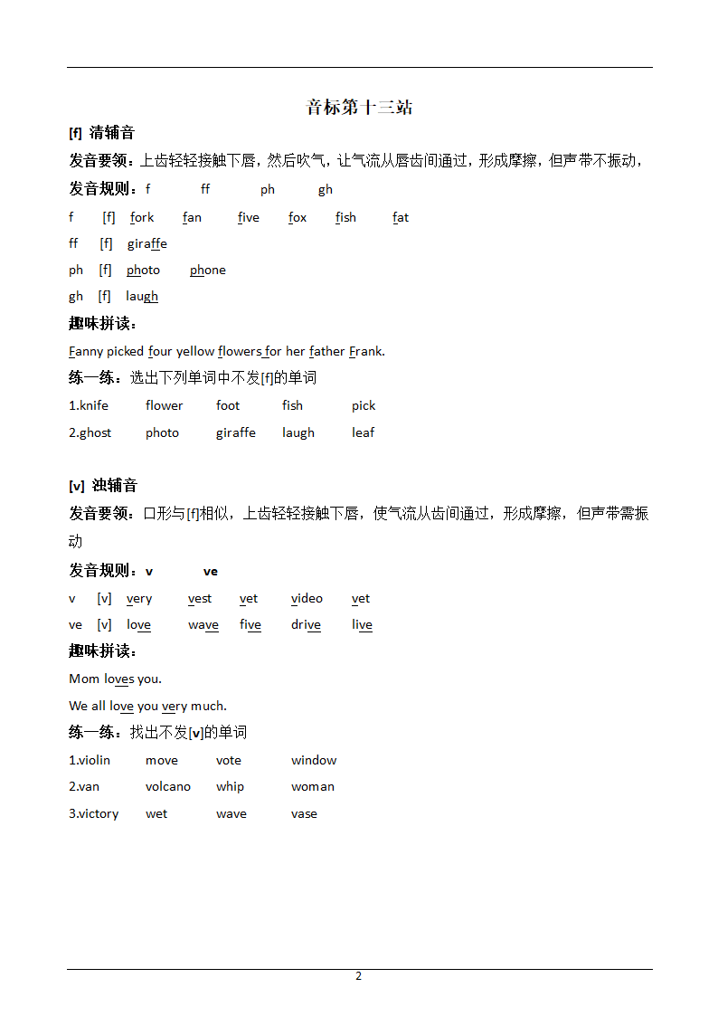 国际音标与自然拼读练习讲义.doc第25页