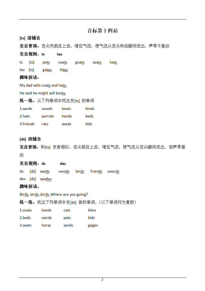 国际音标与自然拼读练习讲义.doc第27页