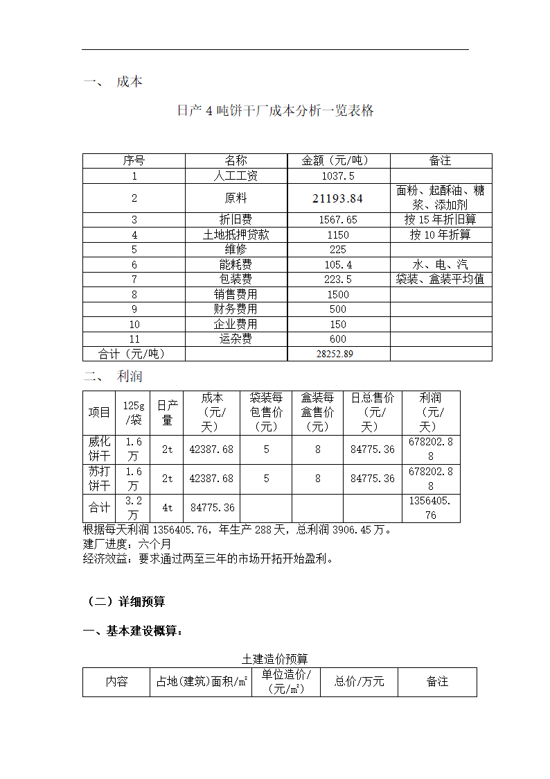 日产四吨饼干厂工艺设计.doc第11页