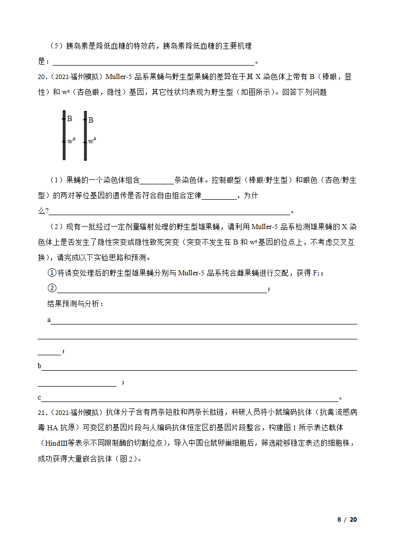 【精品解析】福建省福州市八中2021届高三生物1月新高考适应性试卷.doc第8页