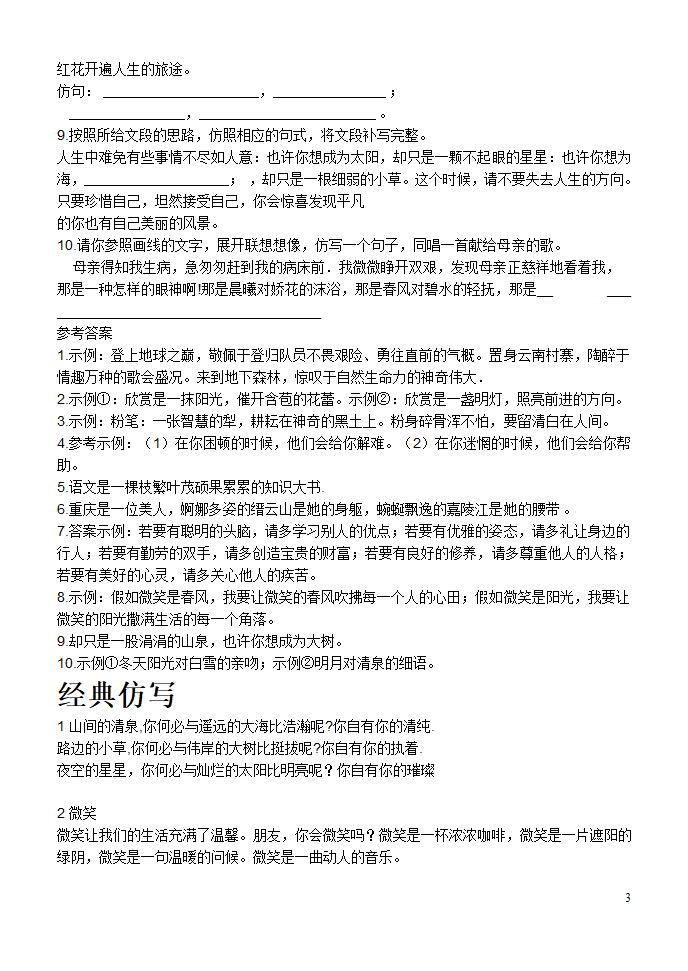 中考专项练习之仿写训练.doc第3页