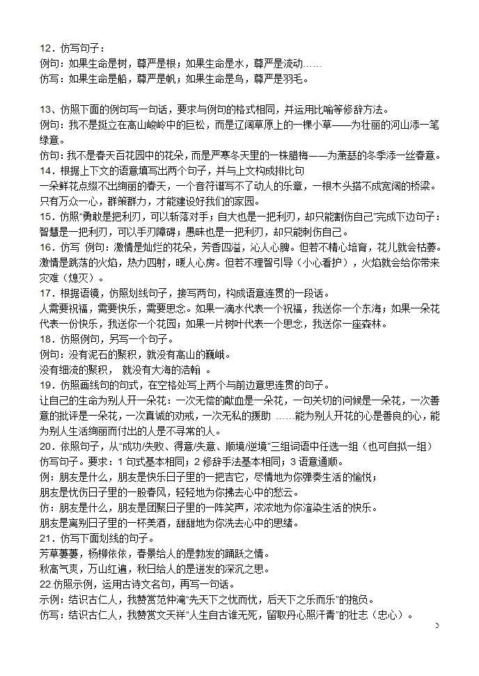 中考专项练习之仿写训练.doc第5页