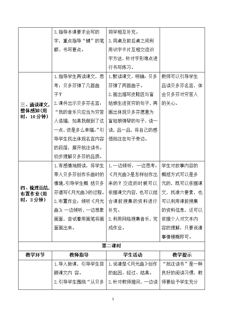 23 月光曲 导学案.doc第2页