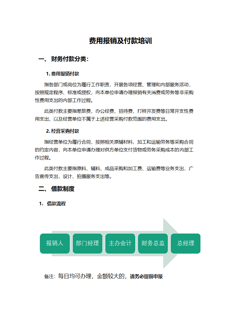 费用报销及付款培训.docx第1页