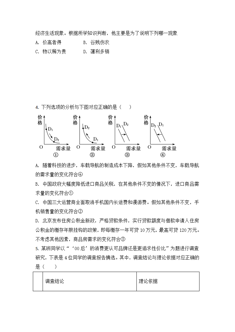 湖南省邵阳市邵东县第三中学2021届高三下学期期中考试政治试题（Word版含答案）.doc第2页