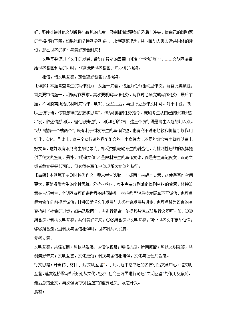 2024届高考材料作文专练：流行语类（含解析）.doc第11页