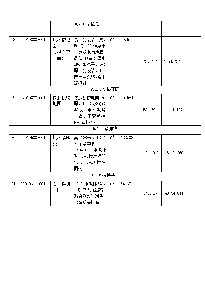 北京定额三层框架结构办公楼清单计价实例（工程量计算、清单、CAD图21张）.doc第4页