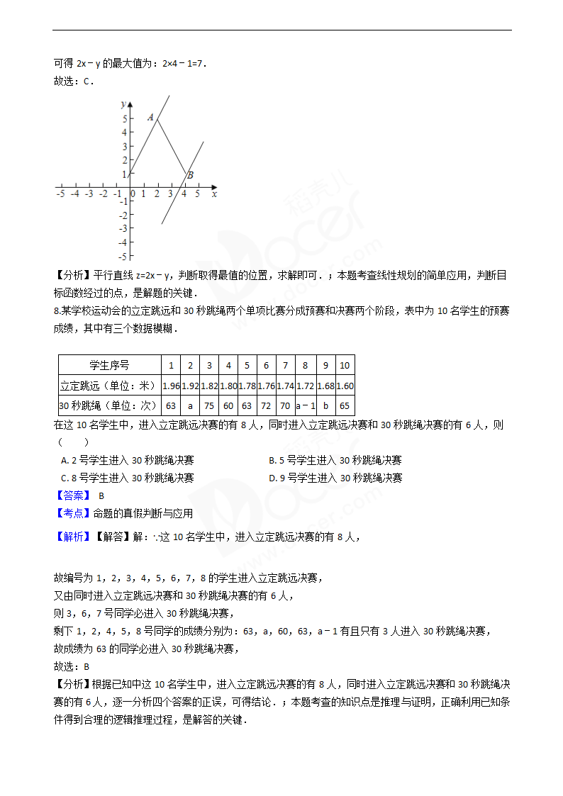 2016年高考文数真题试卷（北京卷）.docx第4页