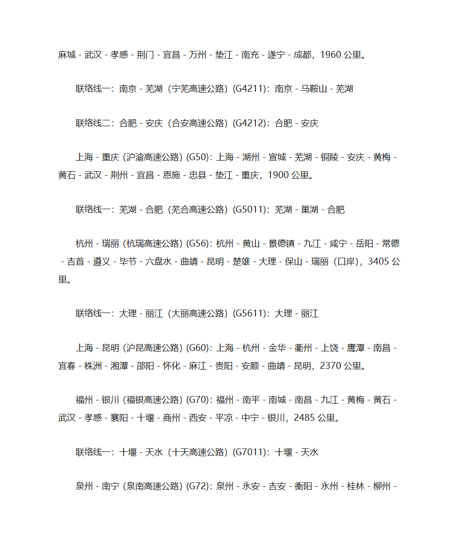 中国国家高速公路网第15页