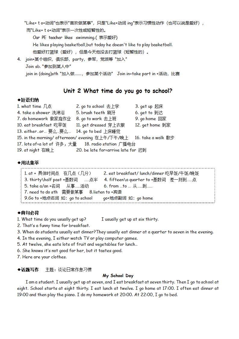 人教版七年级英语下册期末各单元知识点总结（19页）.doc第2页