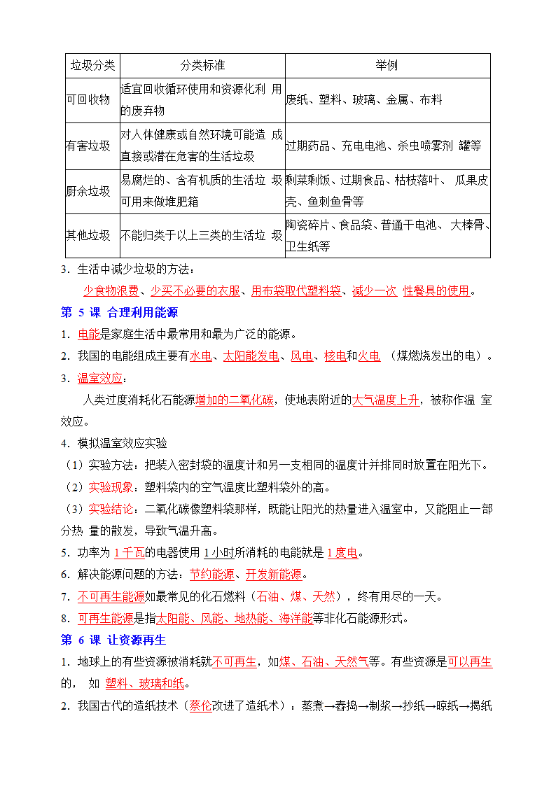 教科版五年级下册科学第三单元《生物与环境》核心知识点.doc第3页