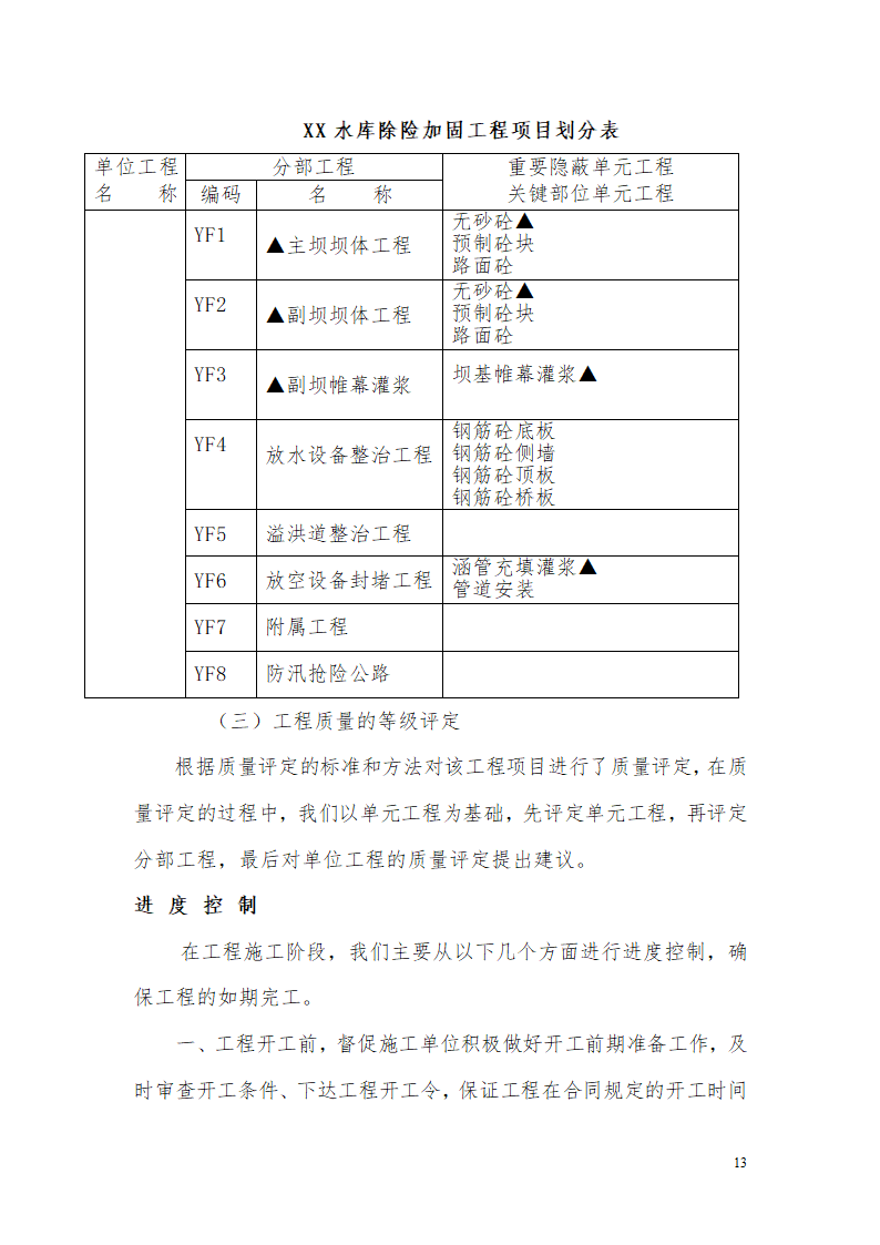 某水库除险加固工程详细建设监理工作报告.doc第13页