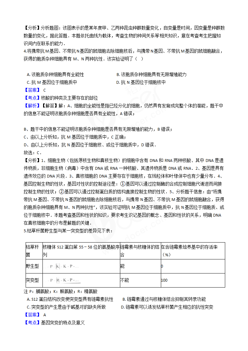 2016年高考理综真题试卷（生物部分）（天津卷）.docx第3页