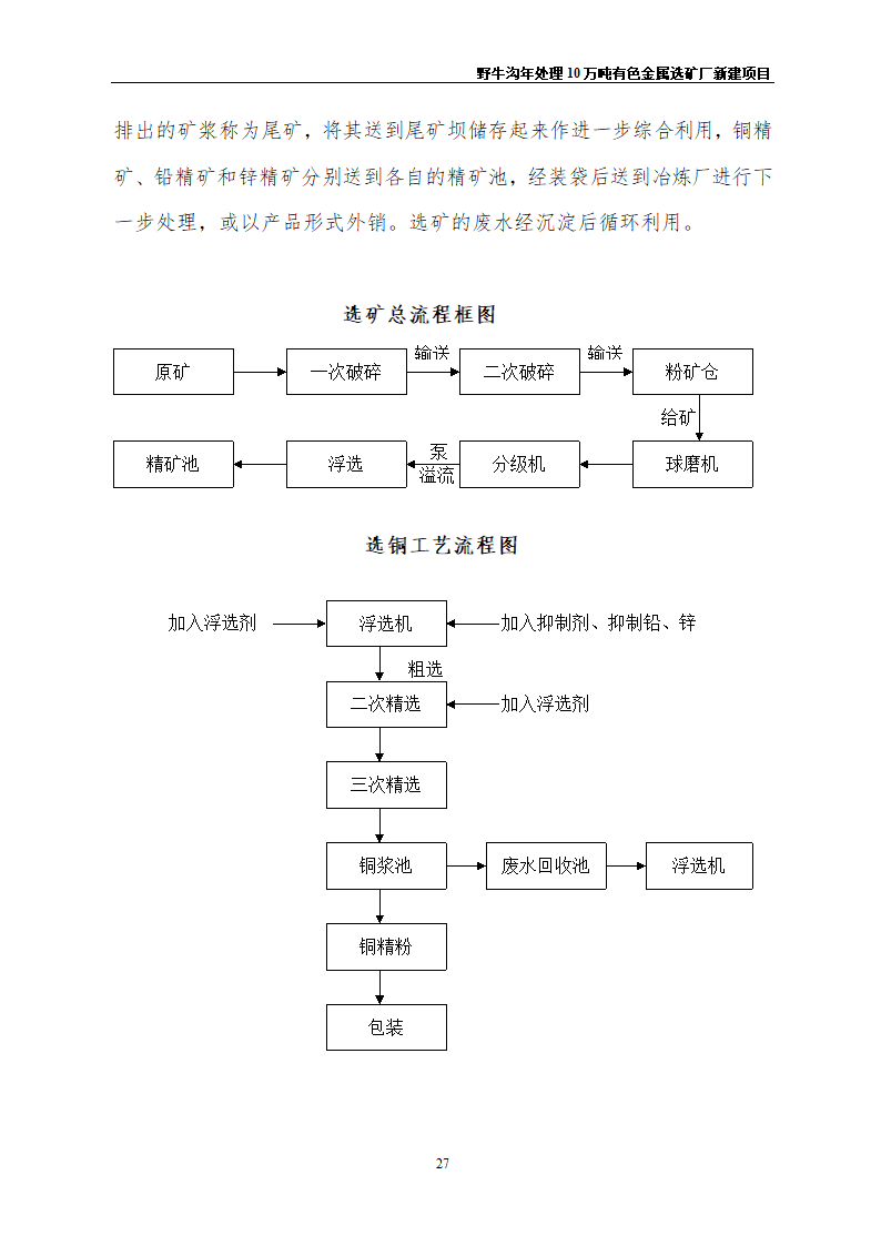 野牛沟年处理30万吨有色金属选矿厂新建项目.doc第31页