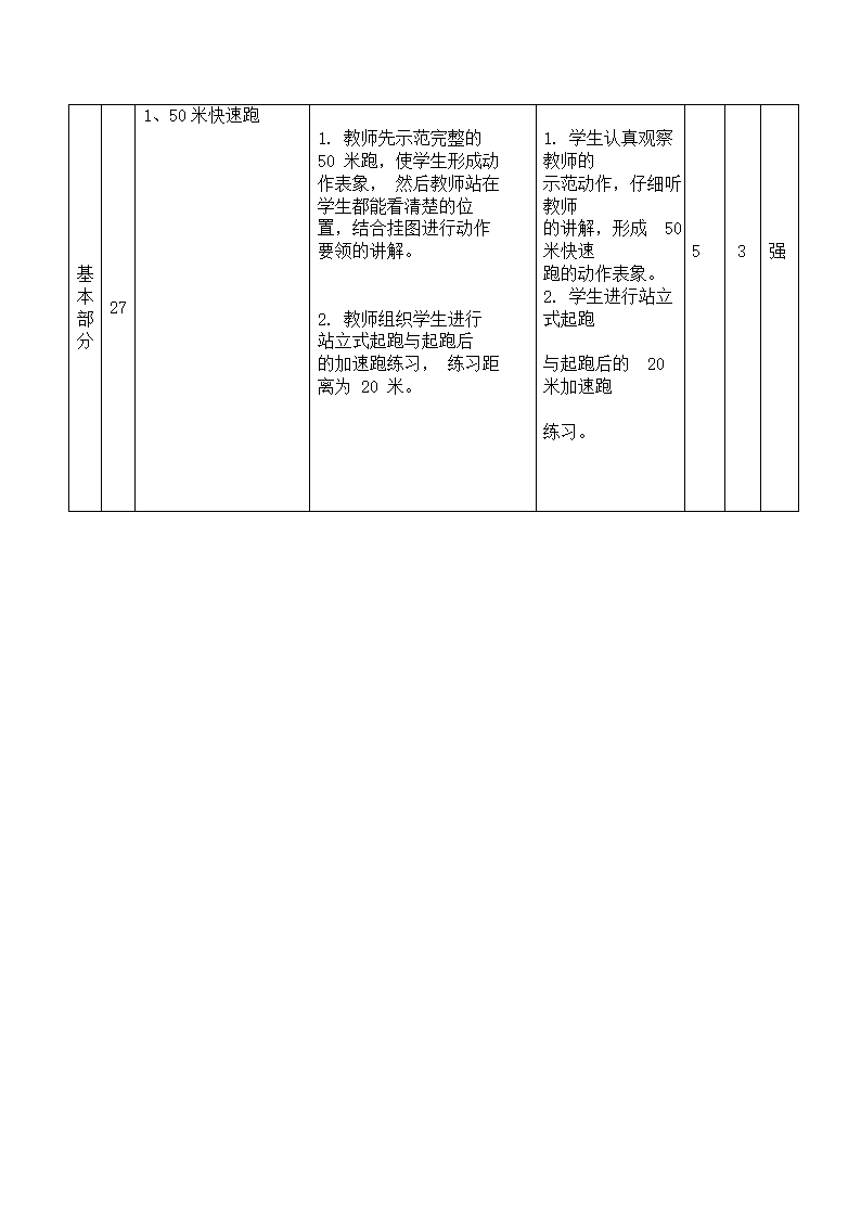 快速跑（教案）通用版体育六年级下.doc第4页