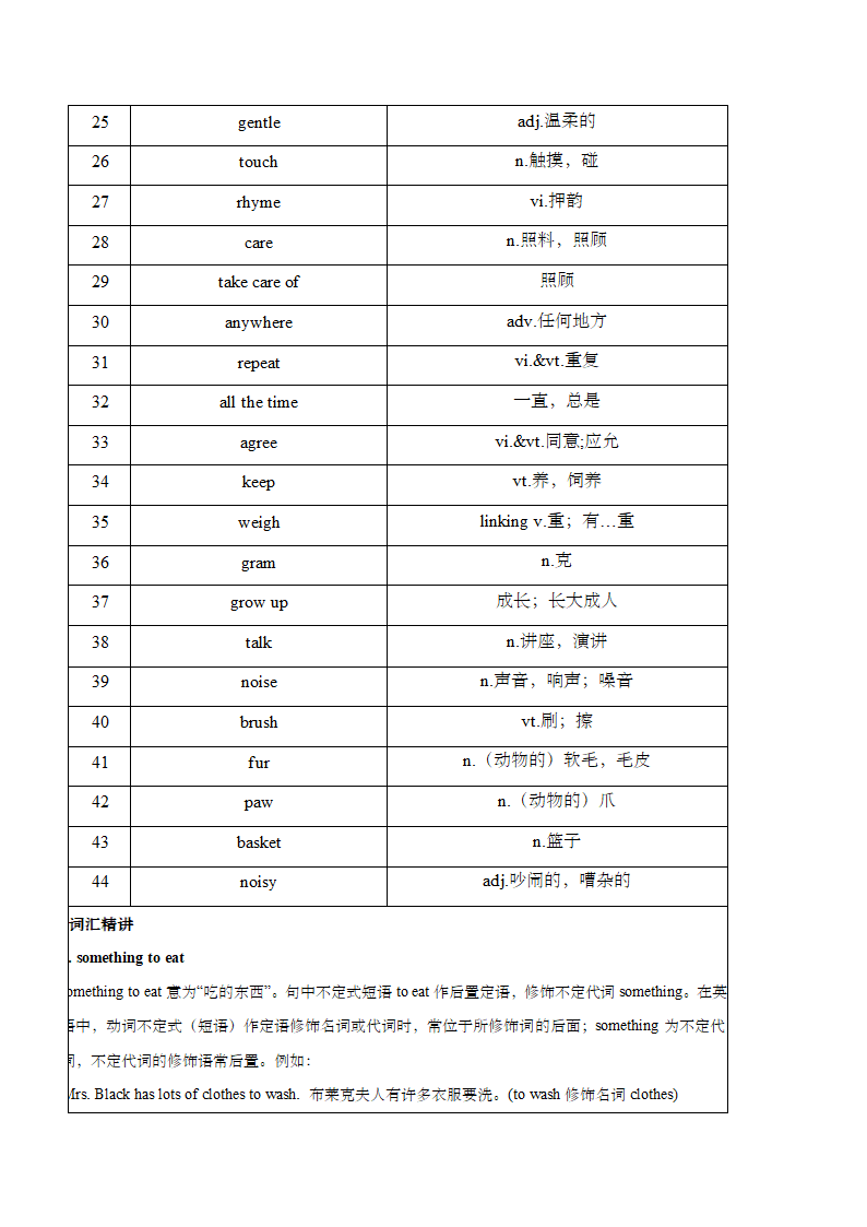 牛津译林版英语七年级下Unit 8 Pets知识点复习汇总.doc第2页