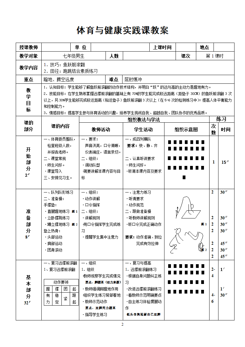 鱼跃前滚翻教案.doc第2页