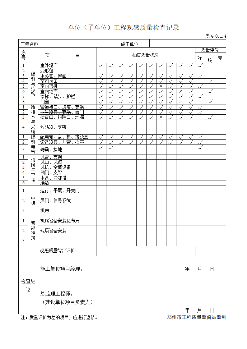 单位子单位工程质量竣工验收记录材料.doc第2页