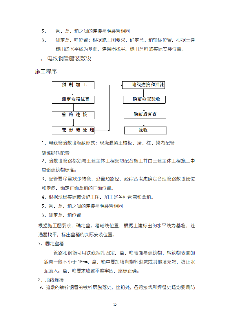 江西某公司4J项目3C线改造新增动力设施工作项目电气工程施工组织.doc第15页