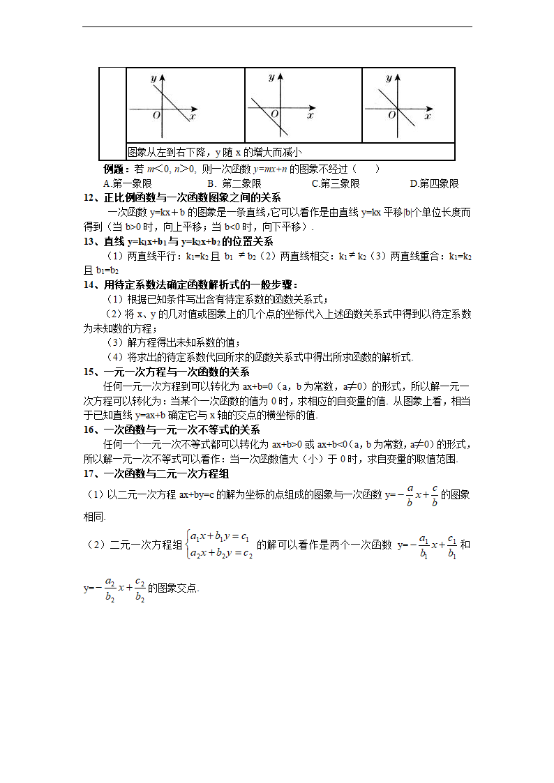 沪科版八年级上第12章一次函数复习—知识点归纳.doc第4页