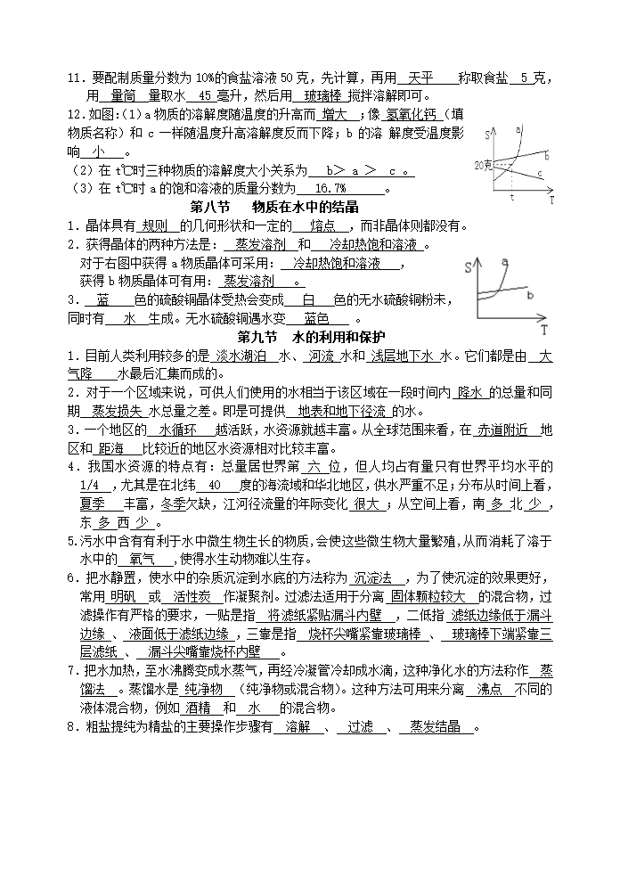 第一章 生活中的水 知识点归纳(浙江省嘉兴市郊区).doc第4页