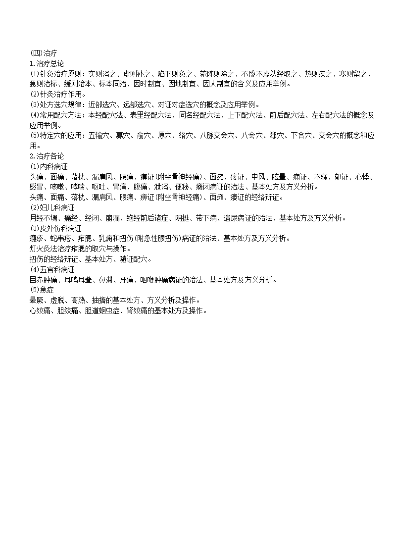 2012年  中医综合考研大纲第13页