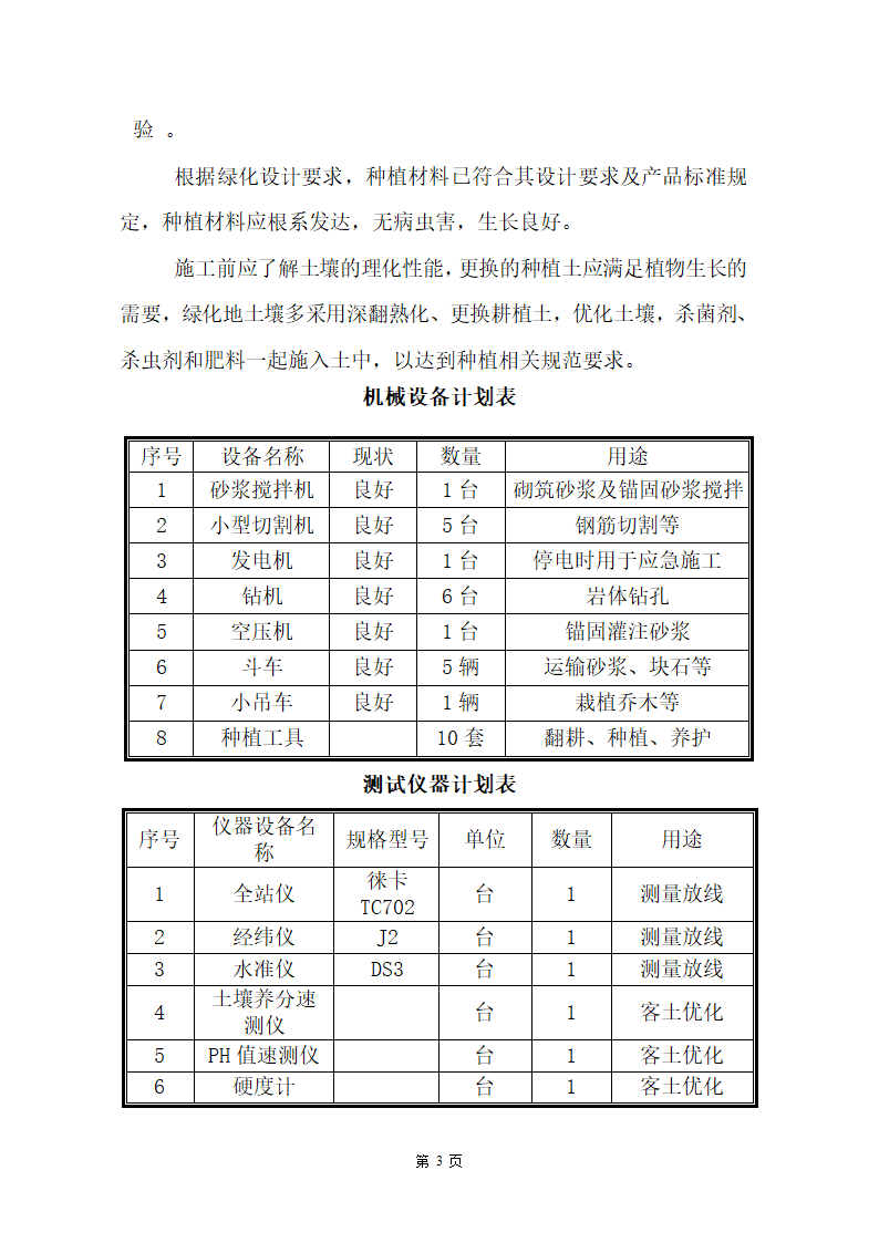 某湿地公园滑坡体四周生态恢复工程施工组织设计.doc第3页