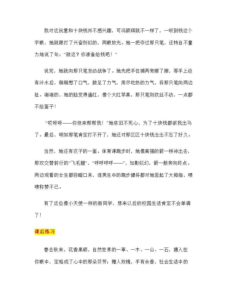 2023年中考语文作文专项突破：如何形神兼备的描写人物？.doc第8页