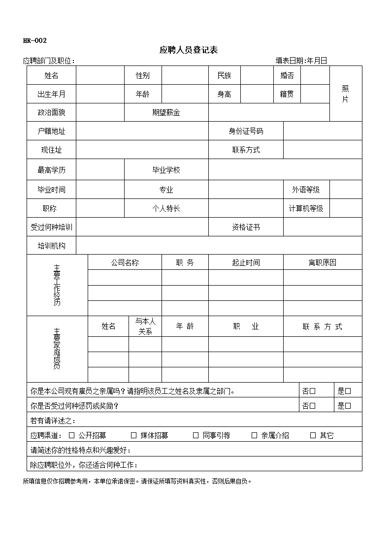 人事部门常用表格大全Word文档.docx第3页