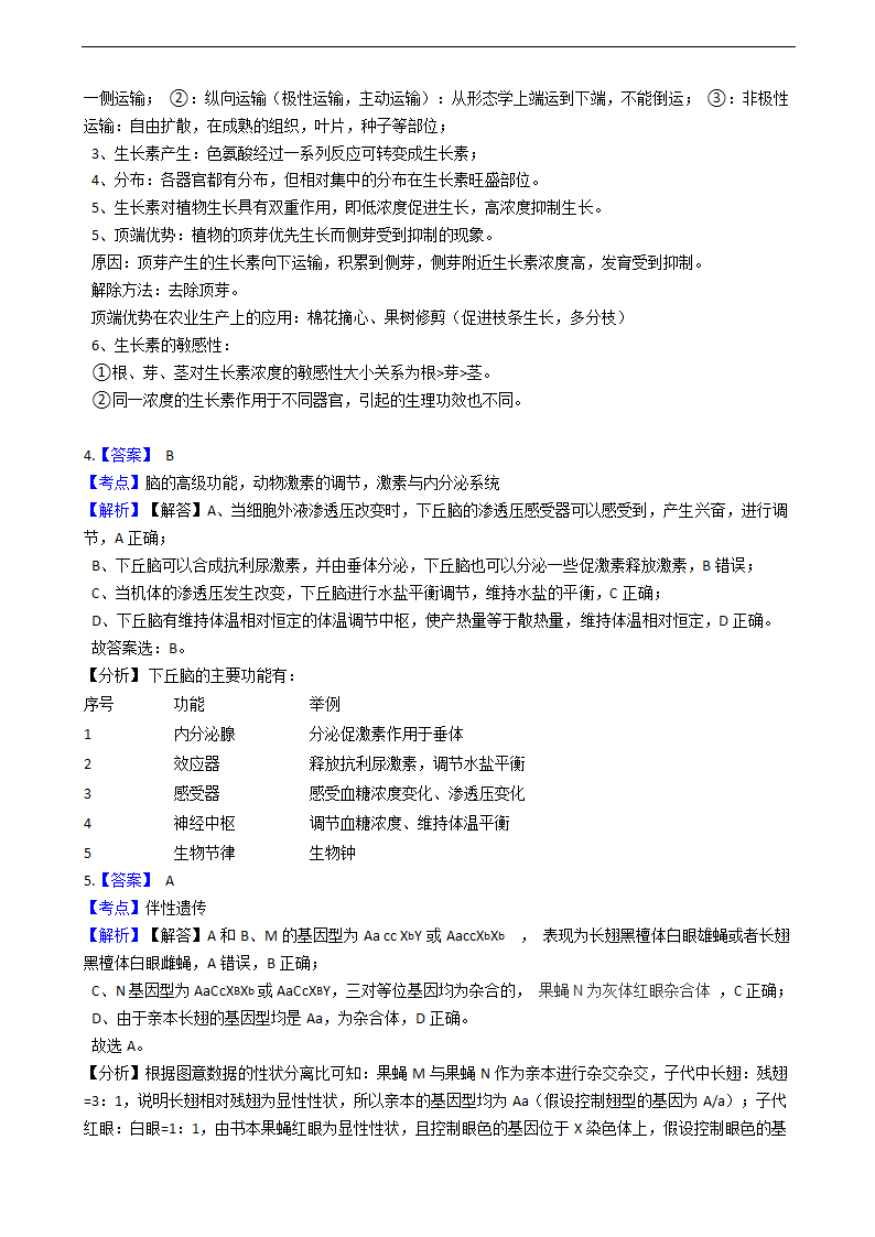 2021年高考理综生物真题试卷（全国甲卷）.docx第7页