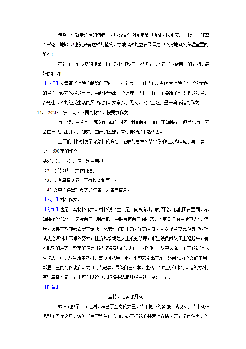 五年山东中考语文真题分类汇编之作文（含答案解析）.doc第31页