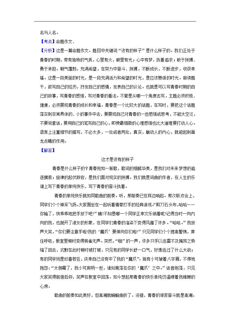 五年山东中考语文真题分类汇编之作文（含答案解析）.doc第33页