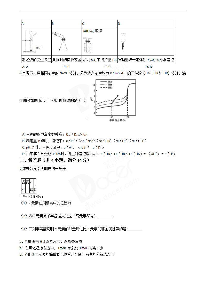 2016年高考理综真题试卷（化学部分）（天津卷）.docx第2页