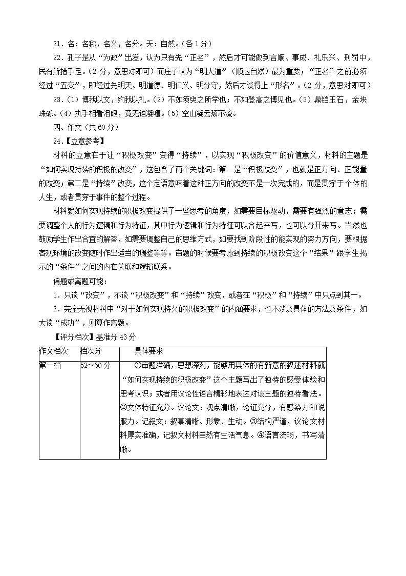 浙江省宁波市2021-2022学年高三下学期4月高考模拟考试语文试卷（Word版含答案）.doc第11页