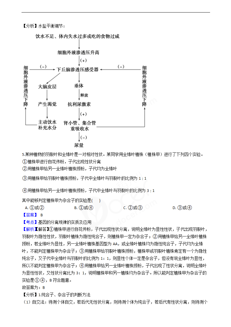 2019年高考理综生物真题试卷（全国Ⅱ卷）.docx第5页