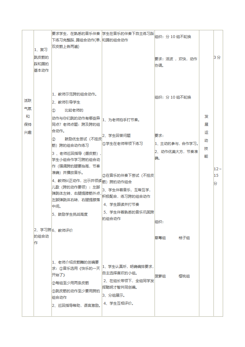 二年级体育教案-跳皮筋教学设计 全国通用.doc第4页