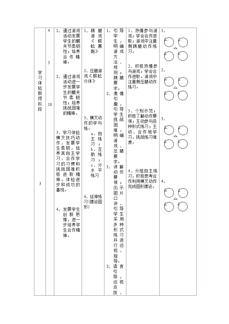 二年级体育（水平一）横叉 教案 全国通用.doc第7页