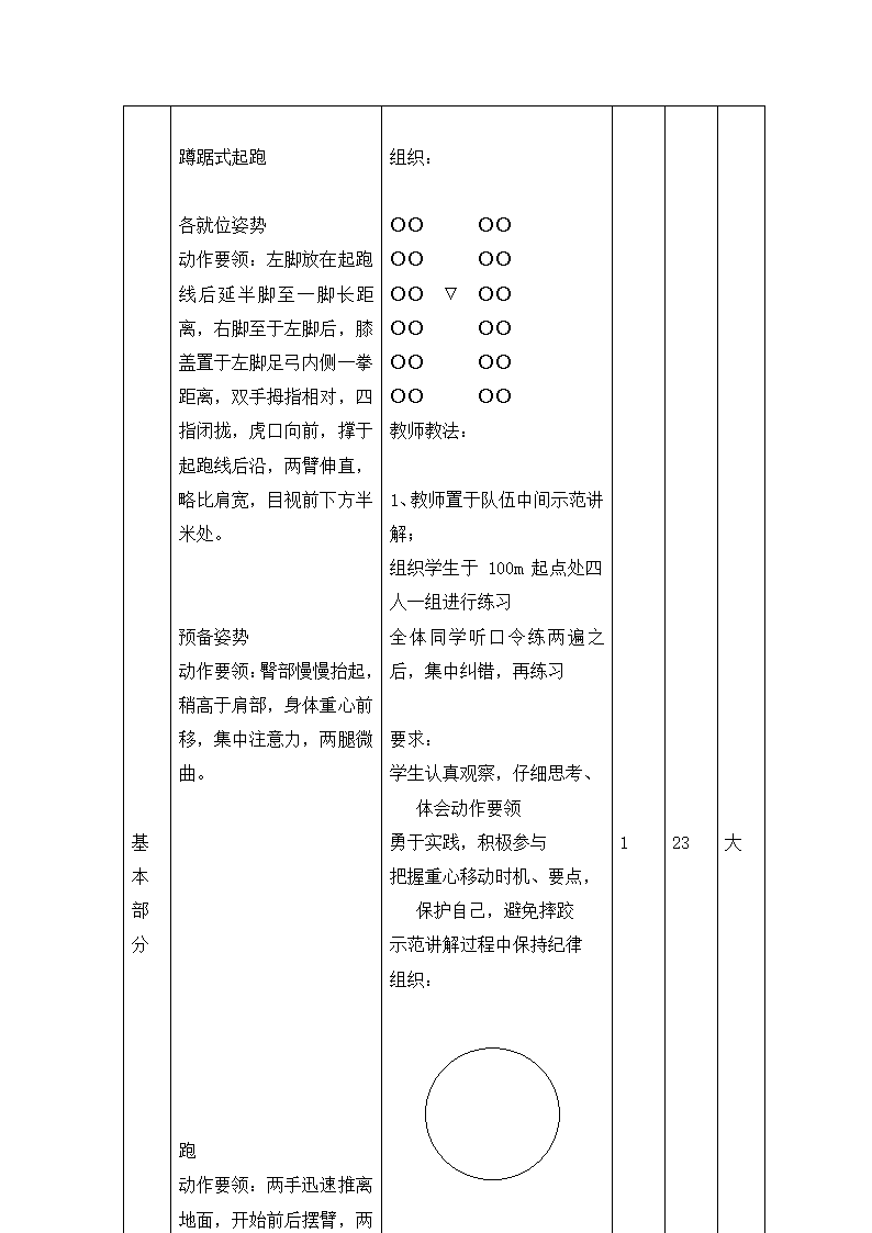 五年级体育教案-蹲踞式起跑 全国通用.doc第3页