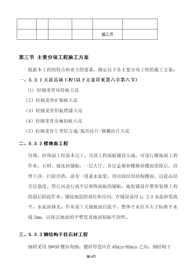 办公楼综合性装饰装修工程施工组织设计.doc第14页