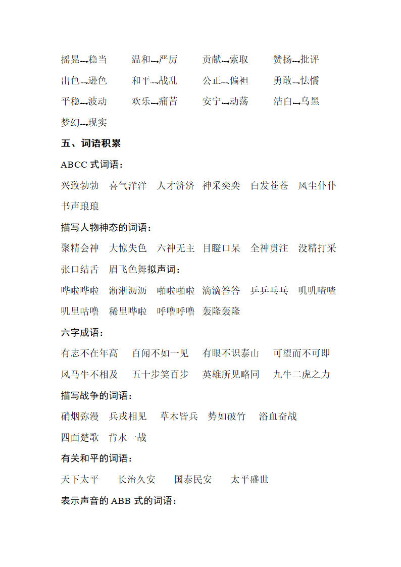 人教版小学语文四年级下学期 第四组 单元知识点梳理.doc第2页