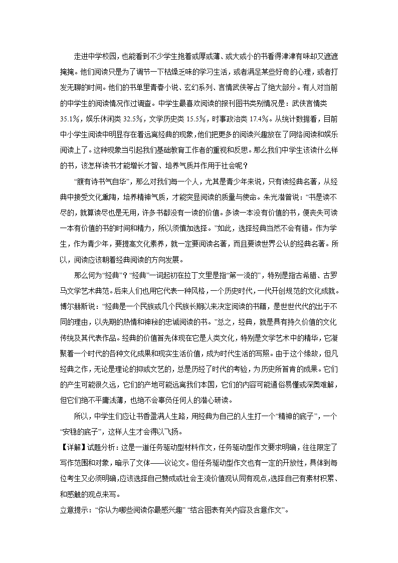 2024届高考语文复习：材料作文专练图表类材料（含解析）.doc第8页